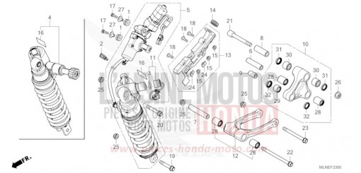 REAR CUSHION CRF1100A3S de 2025